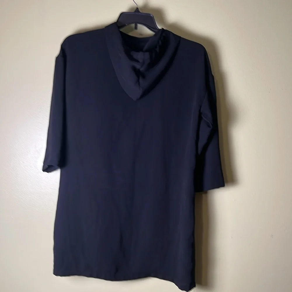 ZARA BASIC collection simple Black Swim Coverup with Relaxed Silhouette